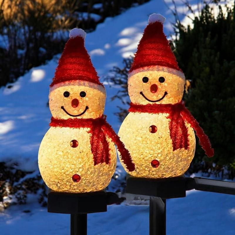 Frosty Glow™ Solar Snowman Light Set (5-Pack)