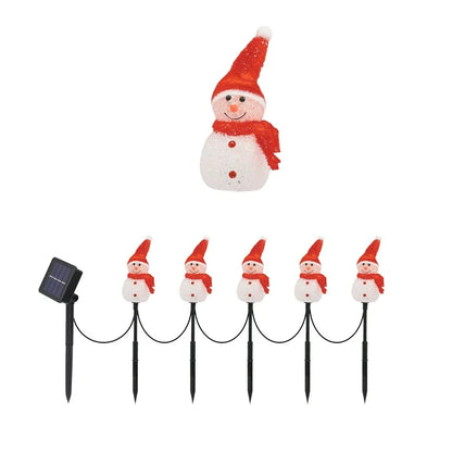 Frosty Glow™ Solar Snowman Light Set (5-Pack)