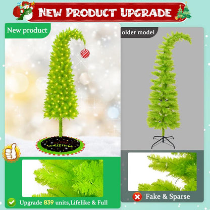 MerryTwist™ Flocked Christmas Tree