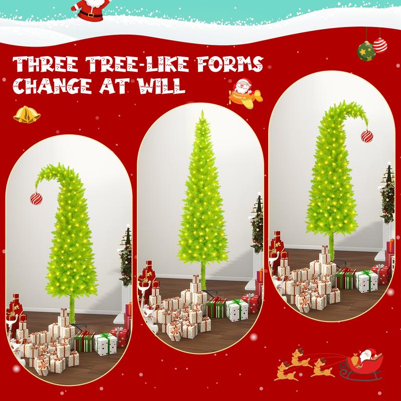 MerryTwist™ Flocked Christmas Tree