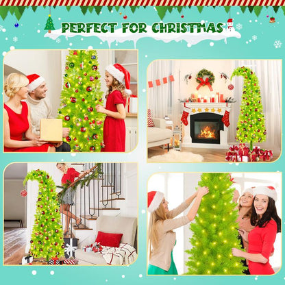 MerryTwist™ Flocked Christmas Tree
